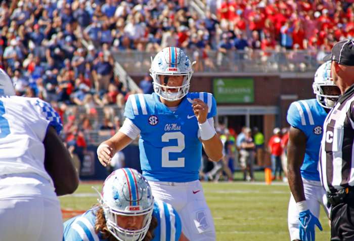 Jaxson Dart powder blue